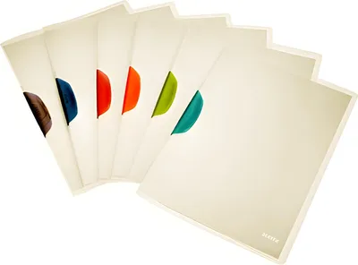 Produktbild von LEITZ Klemmhefter ColorClip Magic DIN A4 PP sortiert (6 Stück)