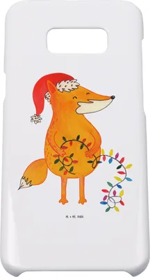 Produktbild von Mr. & Mrs. Panda Samsung Galaxy S8 plus Handyhülle  Fuchs Weihnachten - Weiß - Geschenk, Hülle, Weihnachtszeit, Füchse, Weihnachtsmann, Cover, Handy Case, Nikolaus