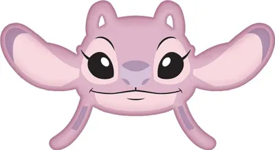 Productafbeelding van Lilo & Stitch kussen – Decoratief kussen in zachtroze kleur met 3D-effect, geschikt voor bank en bed