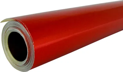 Produktbild von Alufolie/Doppelfolie, rot / gold, 10 m Rolle