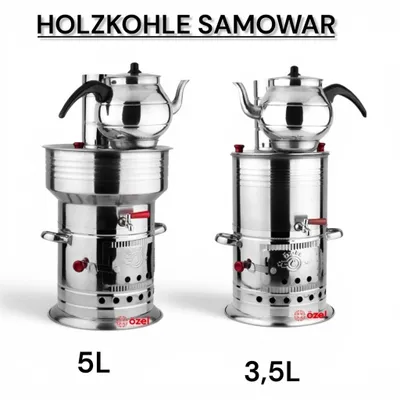 Produktbild von Holz & Kohle- Samowar Teekocher