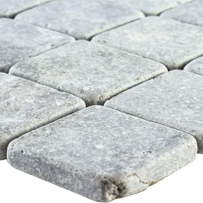 Produktbild von Naturstein Marmor Mosaik Zaria Hellgrau