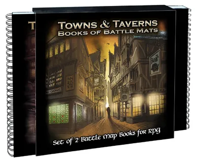 Immagine prodotto di Loke Battlemats Città e Taverne Libri di Battle Mats - Tabletop-Rollenspiel-Accessori