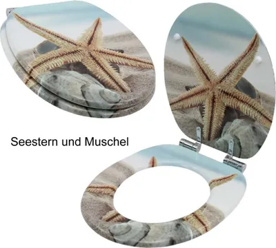 Produktbild von Premium MDF Toilettensitz WC-Sitz mit Absenkautomatik versch. Designs