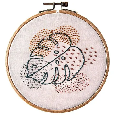 Produktbild von Kreuzstich-Stickset - Monstera