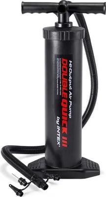 Produktbild von Intex 68615 Quick Doppelhub Luftpumpe, Höhe: ca. 48 cm - Farbe: schwarz