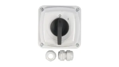 Obrázek produktu pro Vačkový spínač 0-1 3P 40A IP44 Ohyb 40-13 v pouzdře 924005