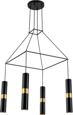 Immagine prodotto di ACA Lighting lampada a sospensione 4XGU10 in metallo nero 56X56XH150CM DA VINCI HM854P56BK