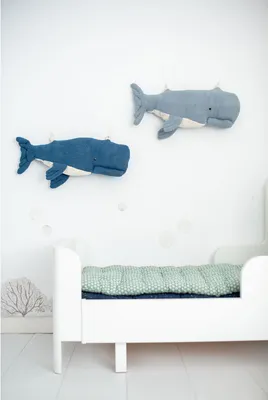 Obrázek produktu pro Plyšová hračka OCÉANO Modrá velryba 28 x 75 x 12 cm 2 kusy
