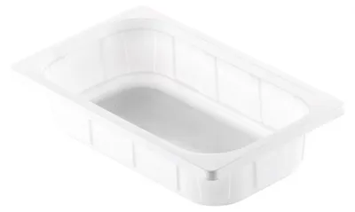 Produktbild von 200x DUNIFORM PP-Schale 1/4 GN 265 x 161 x 60 mm Weiß ungeteilt