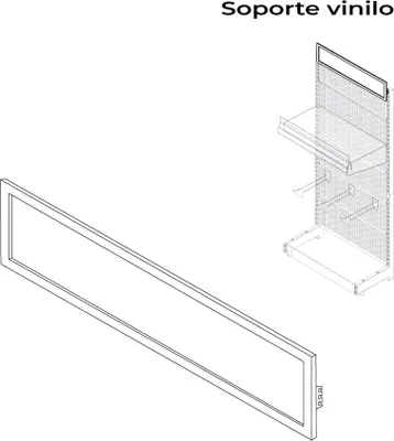 Obrázek produktu pro Držák pro vinylové moduly, bílý 00030