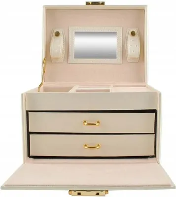 Image de Boîte à Bijoux Beautylushh Beige Gugita rangement bijoux