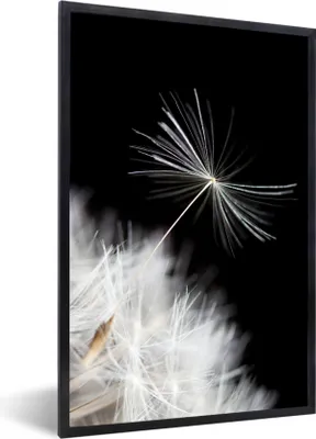 Produktbild von MuchoWow® Gerahmtes Poster Blume - Löwenzahn - Pflanze 60x90 cm - Poster mit Schwarzem Bilderrahmen Wandposter Rahmen Foto Bilder - Kunst