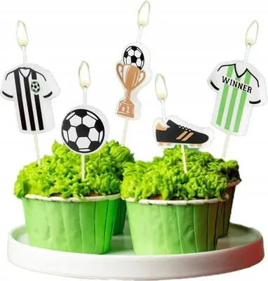Produktbild von Geburtstagskerzen Fussball Geburtstagsparty Dekoration