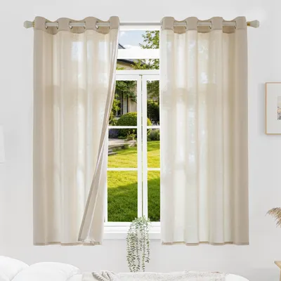 Produktbild von Gardine – 35 % Naturleinen – Mit Ösen – Für Fenster