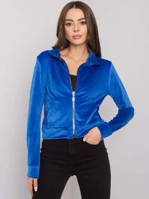 Obrázek produktu pro Rue Paris Dámská mikina na zip Belare nebesky modrá L/XL