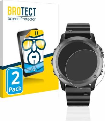 Produktbild von 2x Für Garmin fenix 3 / 3 HR Schutzfolie BROTECT Displayschutz Display Schutz Folie Klar Transparent