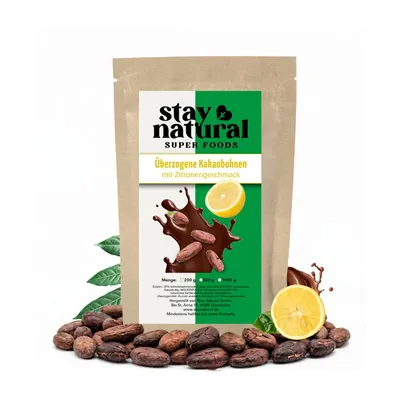 Produktbild von Stay Natural Überzogene Kakaobohnen Himbeere 500g – Knusprige Kakaobohnen in Vollmilchschokolade mit fruchtigem Himbeergeschmack, Snack, Antioxidantien & Ballaststoffe
