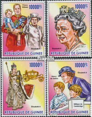 Produktbild von Briefmarken Guinea 2015 Mi 11363-11366 (kompl. Ausgabe) postfrisch Elizabeth II