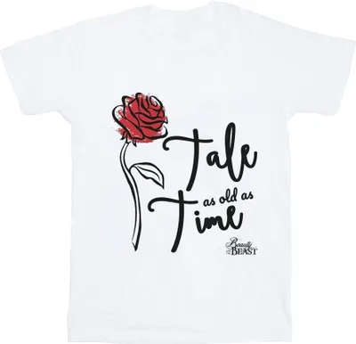 Produktbild von Disney - "Tale As Old As Time" T-Shirt für Damen BI42615 (M) (Weiß)