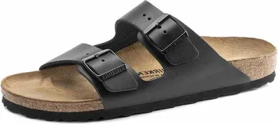 Produktbild von Birkenstock 051191 Uni Tieffussbett-Pantolette Arizona Schwarz, Schwarz, Gr. 44