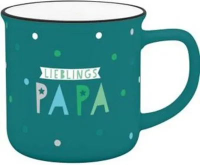 Produktbild von GRUSS & CO Becher "Lieblingspapa", New Bone China Porzellan, 35 cl, Geschenkidee