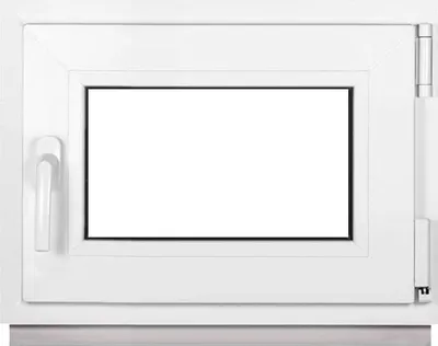 Obrázek produktu pro Framex sklepní okno malé okno bílé šířka x výška 60 x 45 cm (600 x 450 mm) dvojité (32 mm) otočné/sklopné DIN pravé - Premium - Všechny velikosti