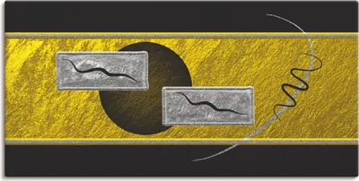 Produktbild von ARTland Leinwandbild Abstrakt III Größe: 60x30 cm