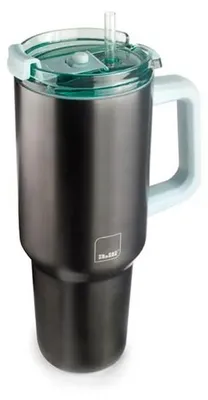 Image de Mug isotherme Ibili, acier inoxydable, 9,5 x 26 cm, 900 ml, argent