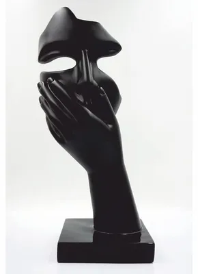 Zdjęcie produktu dla Casa Padrino Deco Sculpture Black H. 50 cm - Figurki Deco