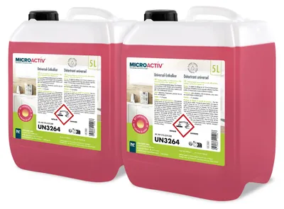 Produktbild von 2x5 L Microactiv® Universal Entkalker mit Farbindikator für Kaffeemaschinen und Kaffeevollautomaten