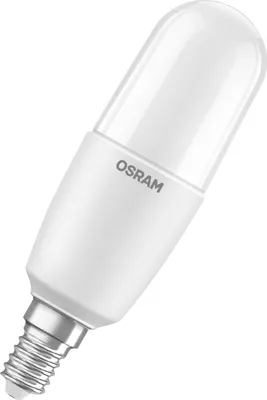 Image de Lampe LED OSRAM PCR CLASSIC, format stick, lampe LED, plastique, finition mate, 8,5 W (équivalent à 60 W), 806 lm, lumière blanc chaud, 2700 K, 15000 heures, indice de rendu des couleurs (IRC) 80, lot de 2