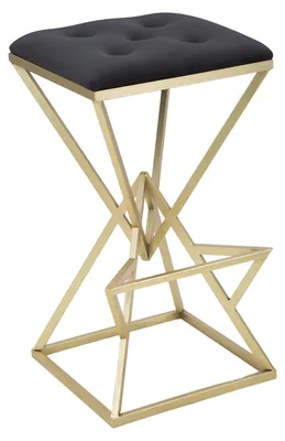 Imagen del producto de Silla de bar Mauro Ferretti, modelo Piramid, 40x40x75 cm, color y dorado