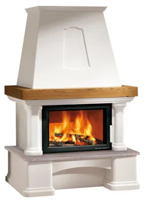 Produktbild von Haas+Sohn Kaminbausatz Genf-III | Quarzit Mocca Creme | Komfort-IV | 8kW