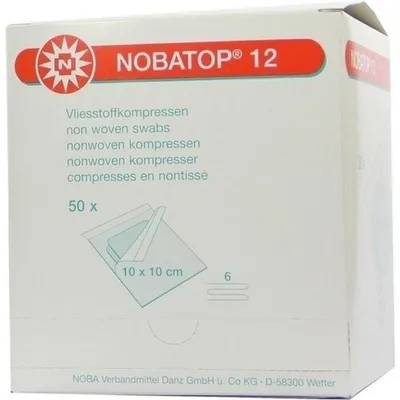 Image de NOBATOP 12 10x10CM 5 STERILE KOMPRESSEN PRO SET, 50X2 St COM