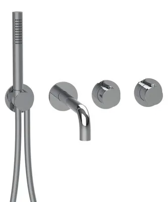 Produktbild von Herzbach MODUL7 Thermostat-Farbset 2 Verbraucher mit Auslauf Chrom