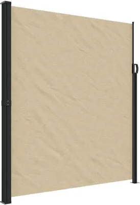 Image de vidaXL Marquise latérale extensible Beige 220x500 cm