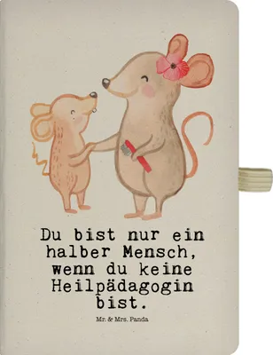 Produktbild von Mr. & Mrs. Panda Reisetagebuch Heilpädagogin Herz - Transparent - Geschenk, Tagebuch, Ausbildung, Skizzenbuch, Spruch, Kladde, Heilpädagogik, Journal, Studium, Lustig