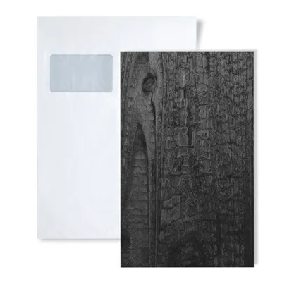 Immagine prodotto di 1 WallFace S-25154 LEGNO CARBONIZZATO Campione di pannello da parete della collezione Wood | Dimensioni circa A4