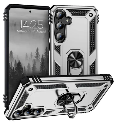 Produktbild von Armor Outdoor Handyhülle für Samsung Galaxy A55 5G Handy Panzer Case Cover Schutzhülle Farbe: Silber