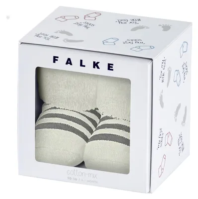 Obrázek produktu pro FALKE, dětské ponožky unisex, model "Erstlingsringel B", materiál: bavlna, jednobarevné, 1 pár, bílé