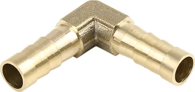 Produktbild von Schlauchtülle Widerhaken Schlauchverbinder 90 Grad Stecker Gewinde 2 Wege Verbinder Schlauchverschraubung Luft Wasser Gas Öl 8mm