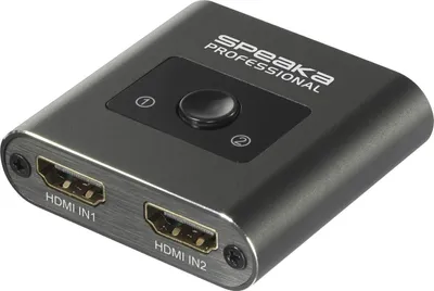 Zdjęcie produktu dla SpeaKa Professional SP-HSW-231 2-portowy przełącznik HDMI obsługujący rozdzielczość Ultra HD 7680 x 4320 pikseli (SP-10461500)