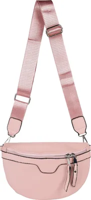 Produktbild von styleBREAKER Damen Umhängetasche in Halbmond Form, abnehmbarer verstellbarer Schultergurt, Einfarbige Handtasche 02012380