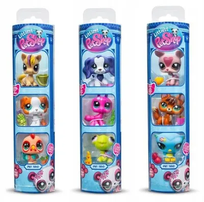 Zdjęcie produktu dla Littlest Pet Shop, Zestaw Trio Zabawek Odkryj magię uroczych