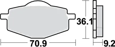 Image de Plaquettes de frein avant pour Yamaha DT 50 R, année de fabrication 1989-1997 - Plaquettes de frein TRW - Neuf