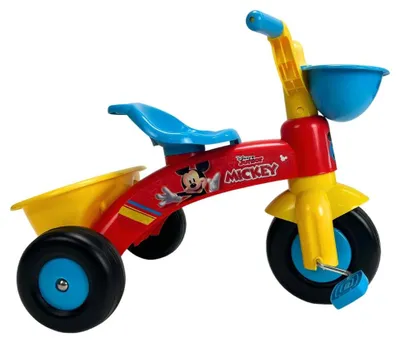 Obrázek produktu pro Tříkolka Volare Disney Mickey pro chlapce v červené barvě - ideální pro děti od 1 do 3 let