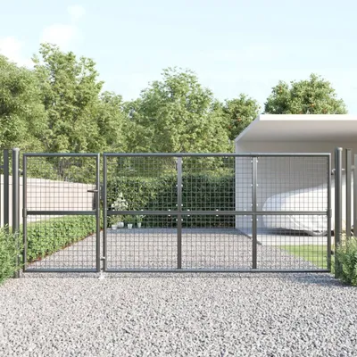 Obrázek produktu pro Maison Exclusive – Zahradní branka z drátěného pletiva, antracitová, 350 × 125 cm, pozinkovaná ocel