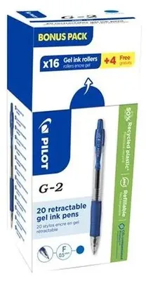 Obrázok produktu pre PILOT 516439 PILOT gélové pero G-2 PLUS 05, VALUE PACK, modré