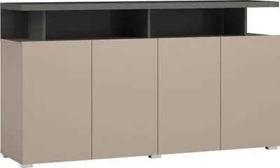 Produktbild von Sideboard 4-türig in beige mit anthrazit, SELCE-83
